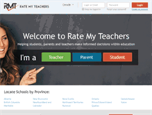 Tablet Screenshot of ca.ratemyteachers.com